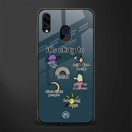 it's okay glass case for samsung galaxy a20 image
