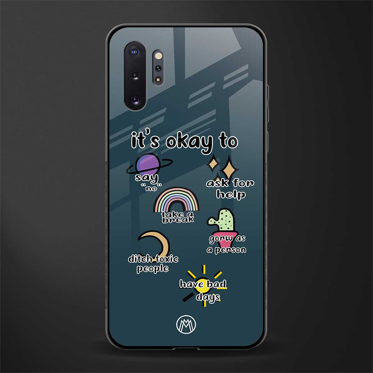 it's okay glass case for samsung galaxy note 10 plus image