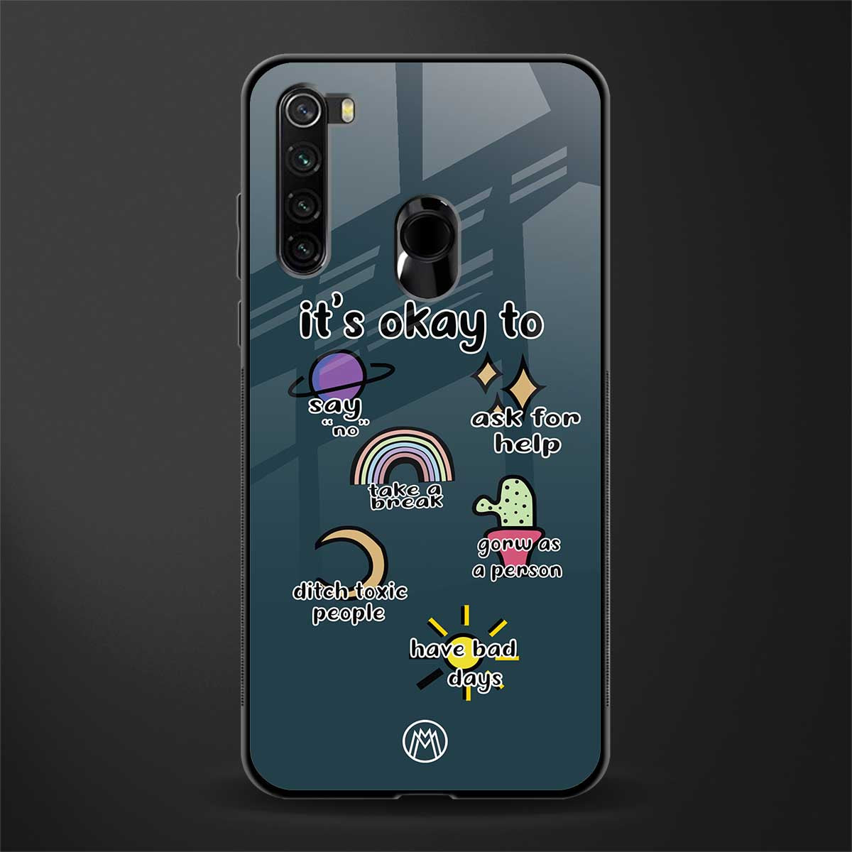 it's okay glass case for redmi note 8 image