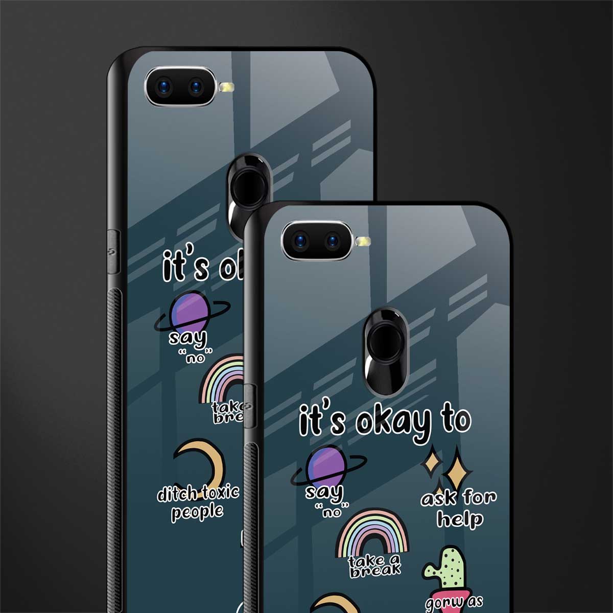it's okay glass case for oppo f9f9 pro image-2