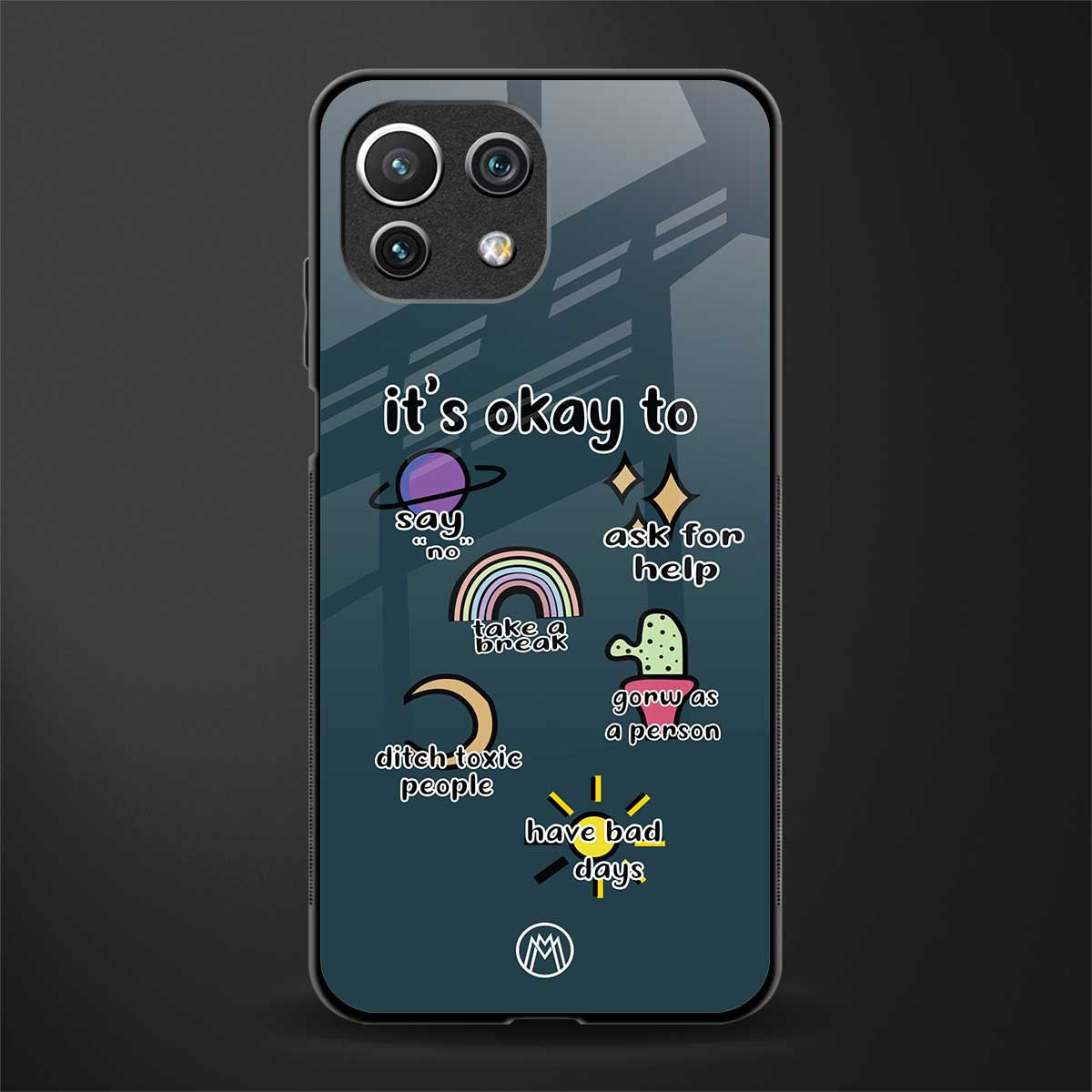 it's okay glass case for mi 11 lite image