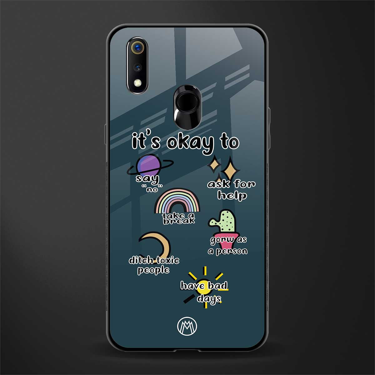 it's okay glass case for realme 3i image
