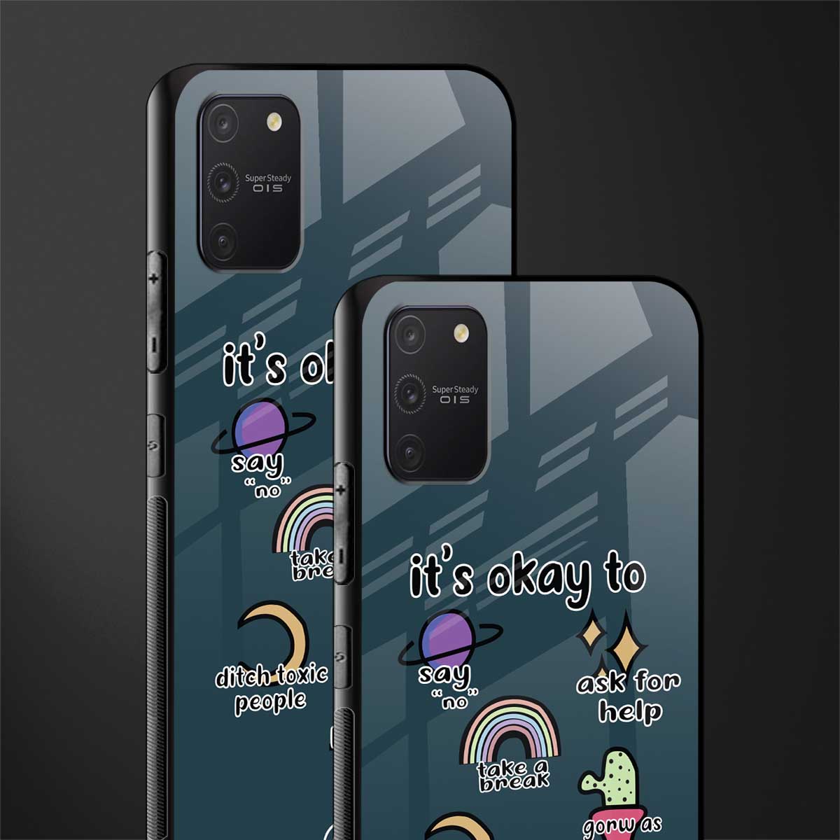 it's okay glass case for samsung galaxy a91 image-2