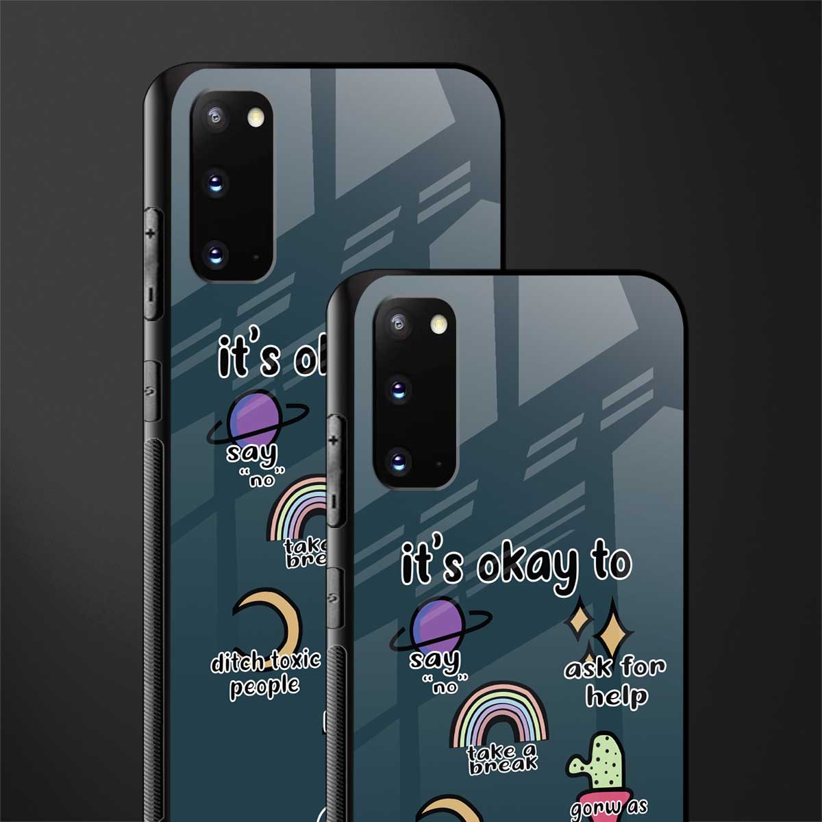 it's okay glass case for samsung galaxy s20 image-2