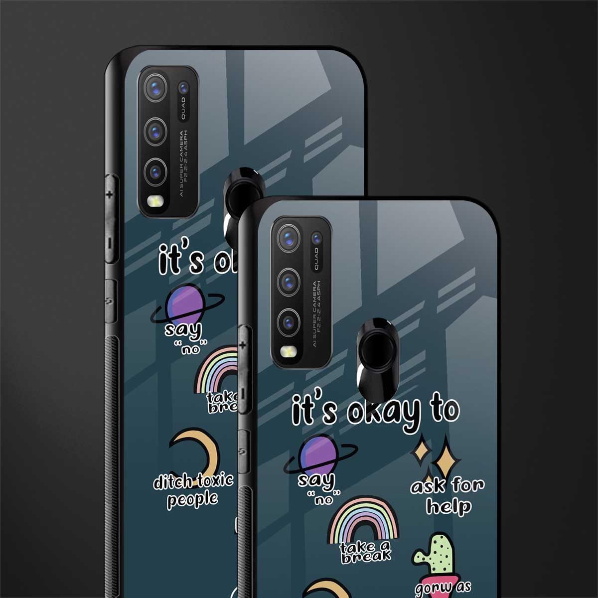 it's okay glass case for vivo y30 image-2