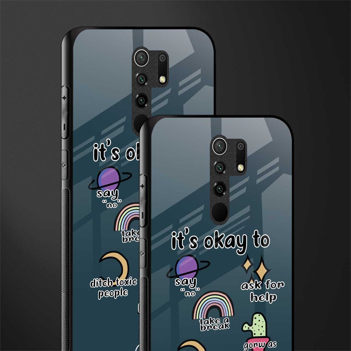 it's okay glass case for poco m2 reloaded image-2