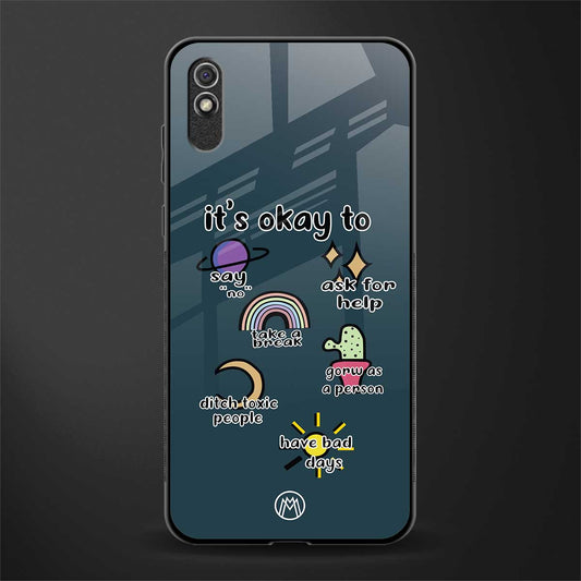 it's okay glass case for redmi 9i image