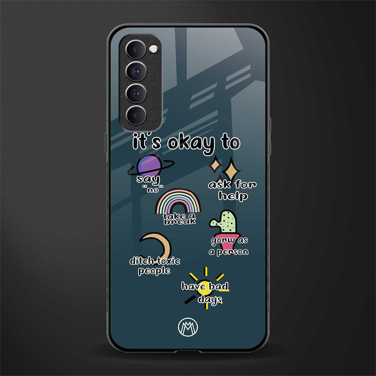 it's okay glass case for oppo reno 4 pro image