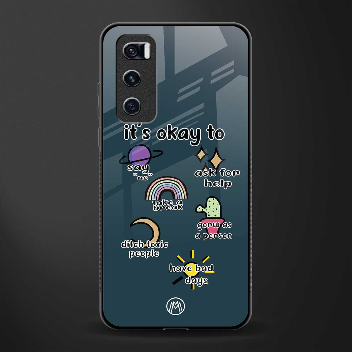 it's okay glass case for vivo v20 se image