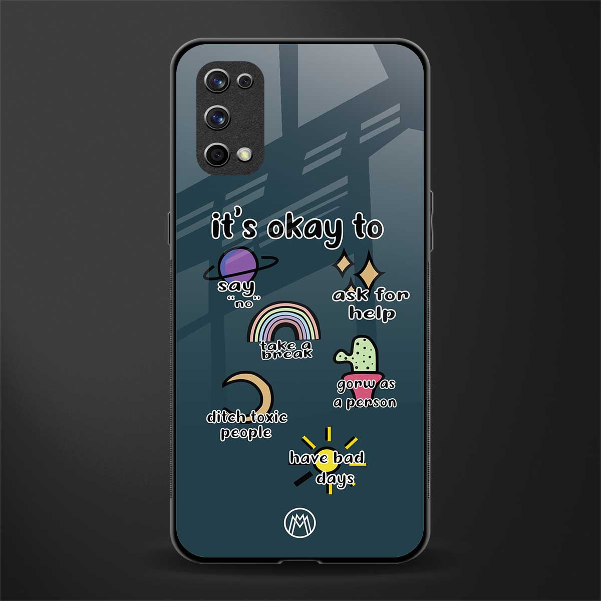 it's okay glass case for realme x7 pro image