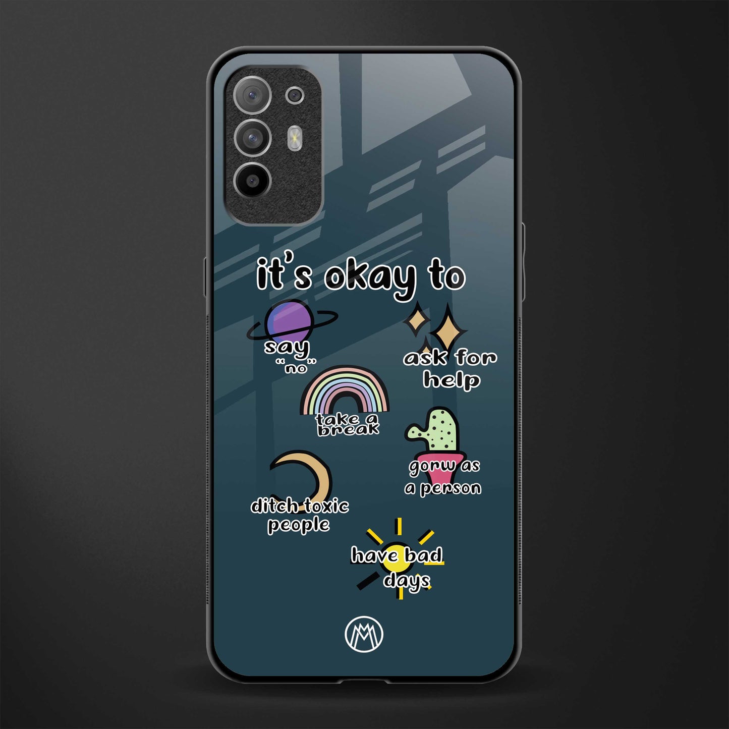 it's okay glass case for oppo f19 pro plus image