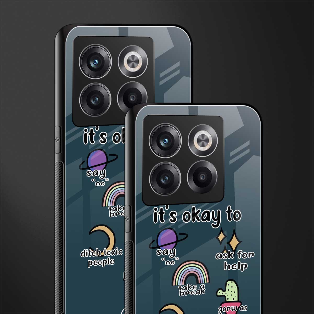 it's okay back phone cover | glass case for oneplus 10t