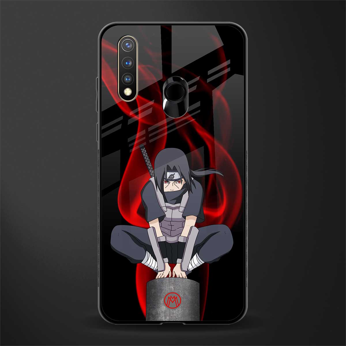itachi uchiha glass case for vivo y19 image