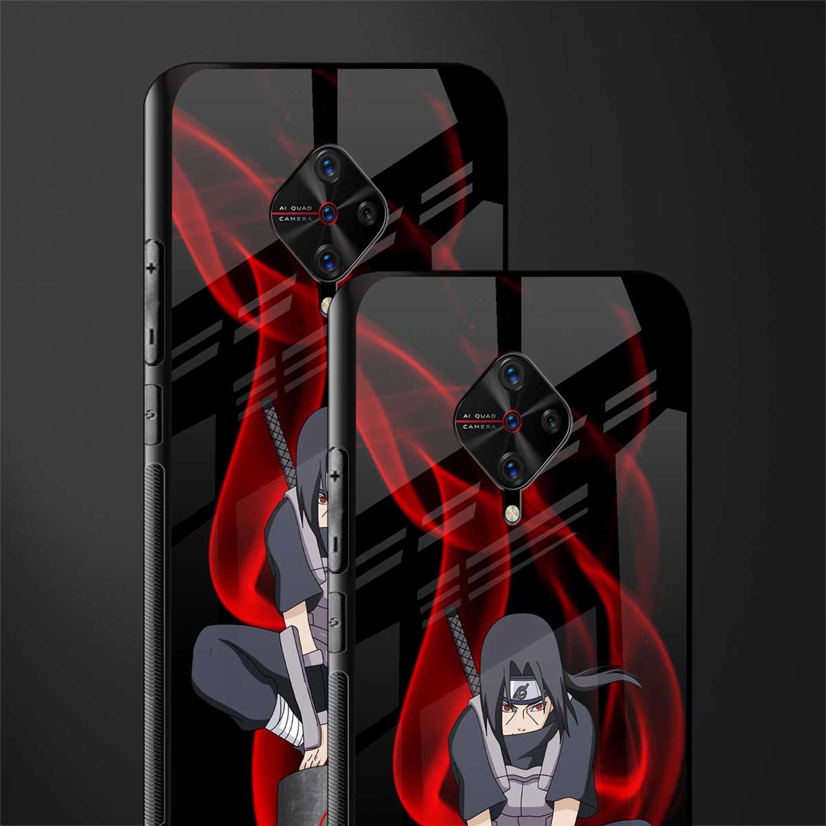 itachi uchiha glass case for vivo s1 pro image-2