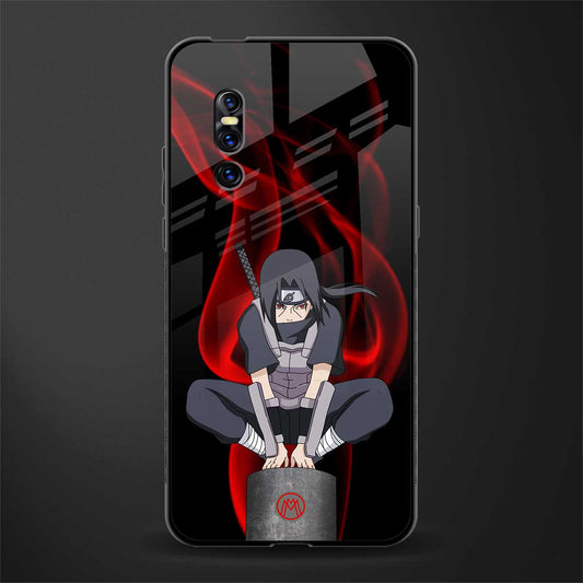 itachi uchiha glass case for vivo v15 pro image
