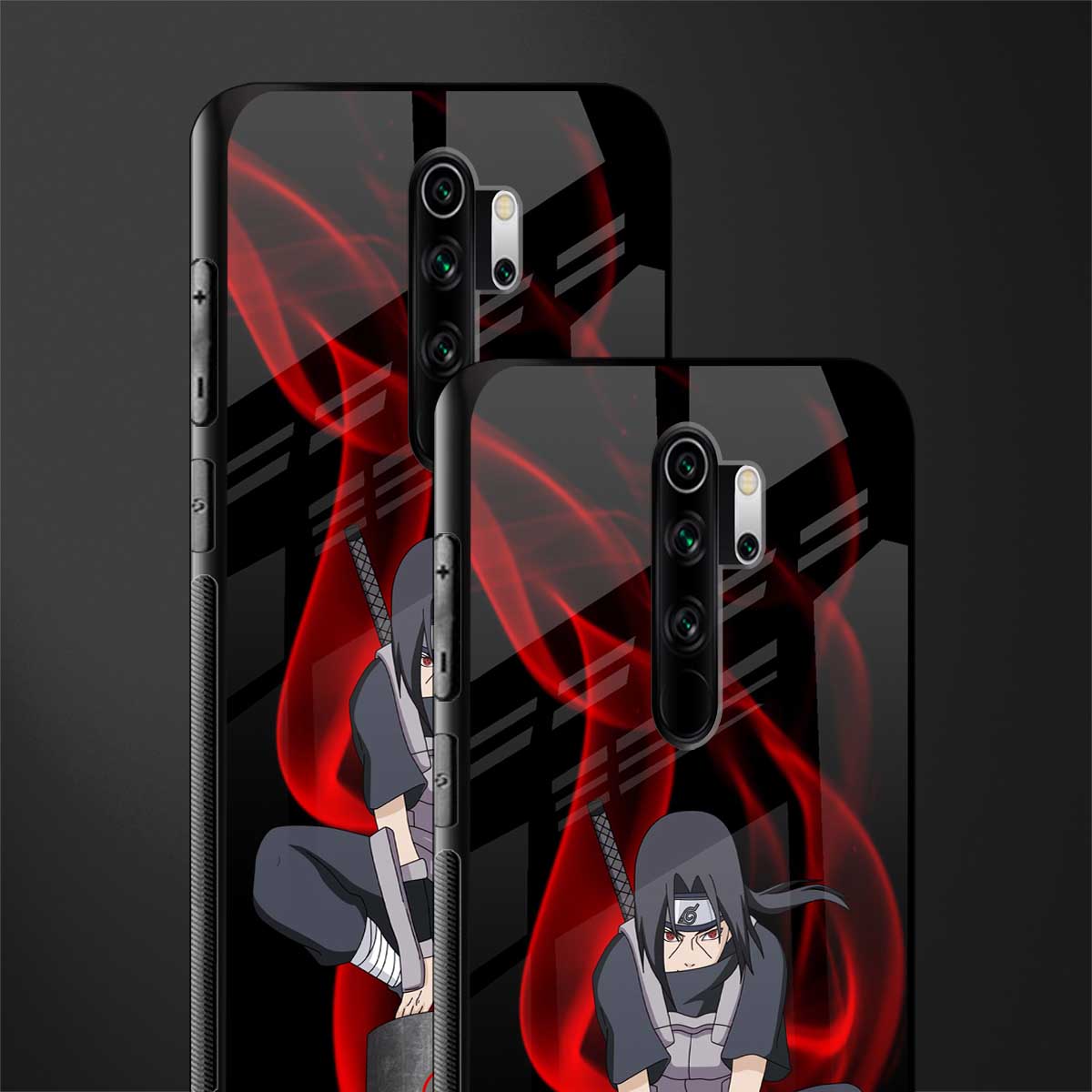 itachi uchiha glass case for redmi note 8 pro image-2