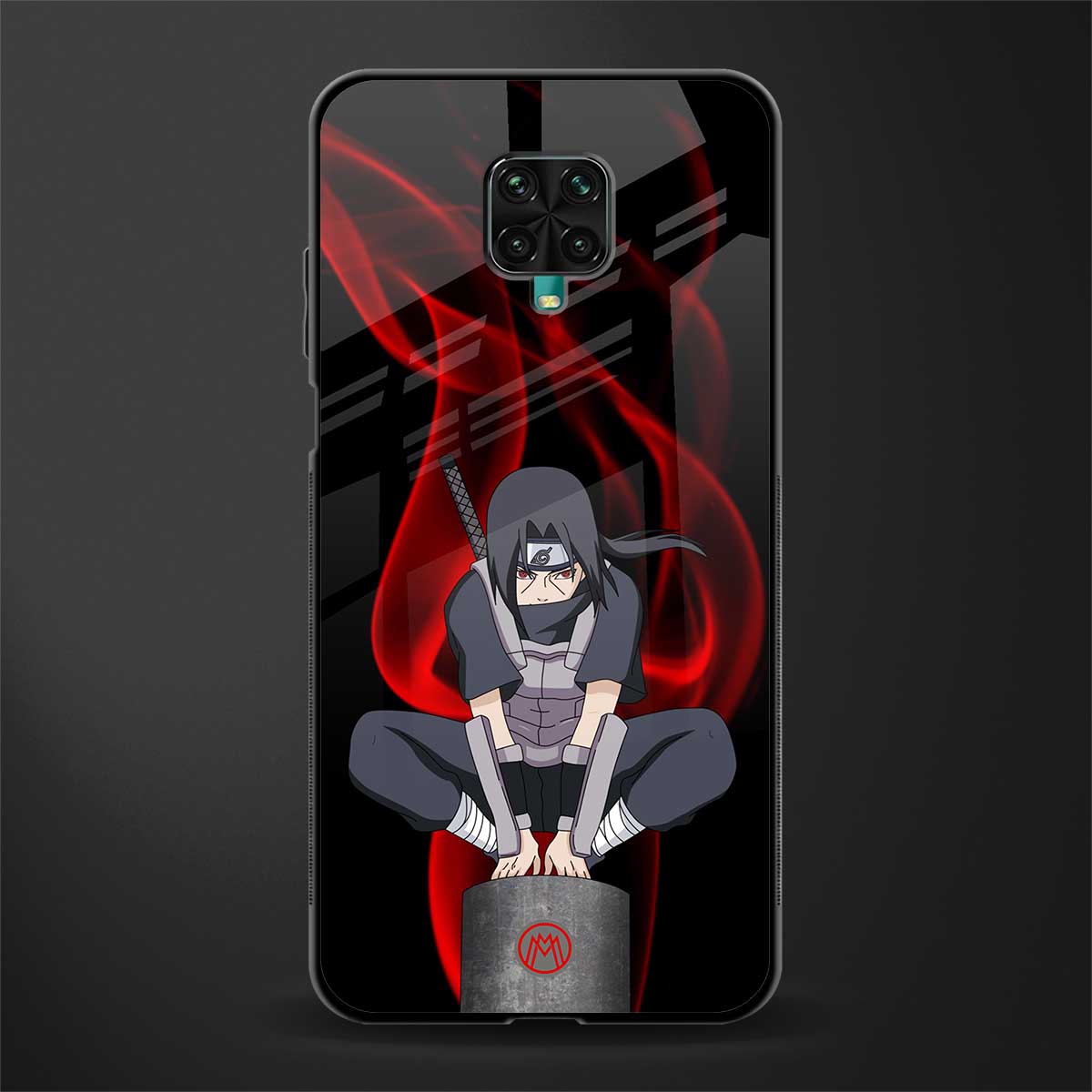 itachi uchiha glass case for poco m2 pro image