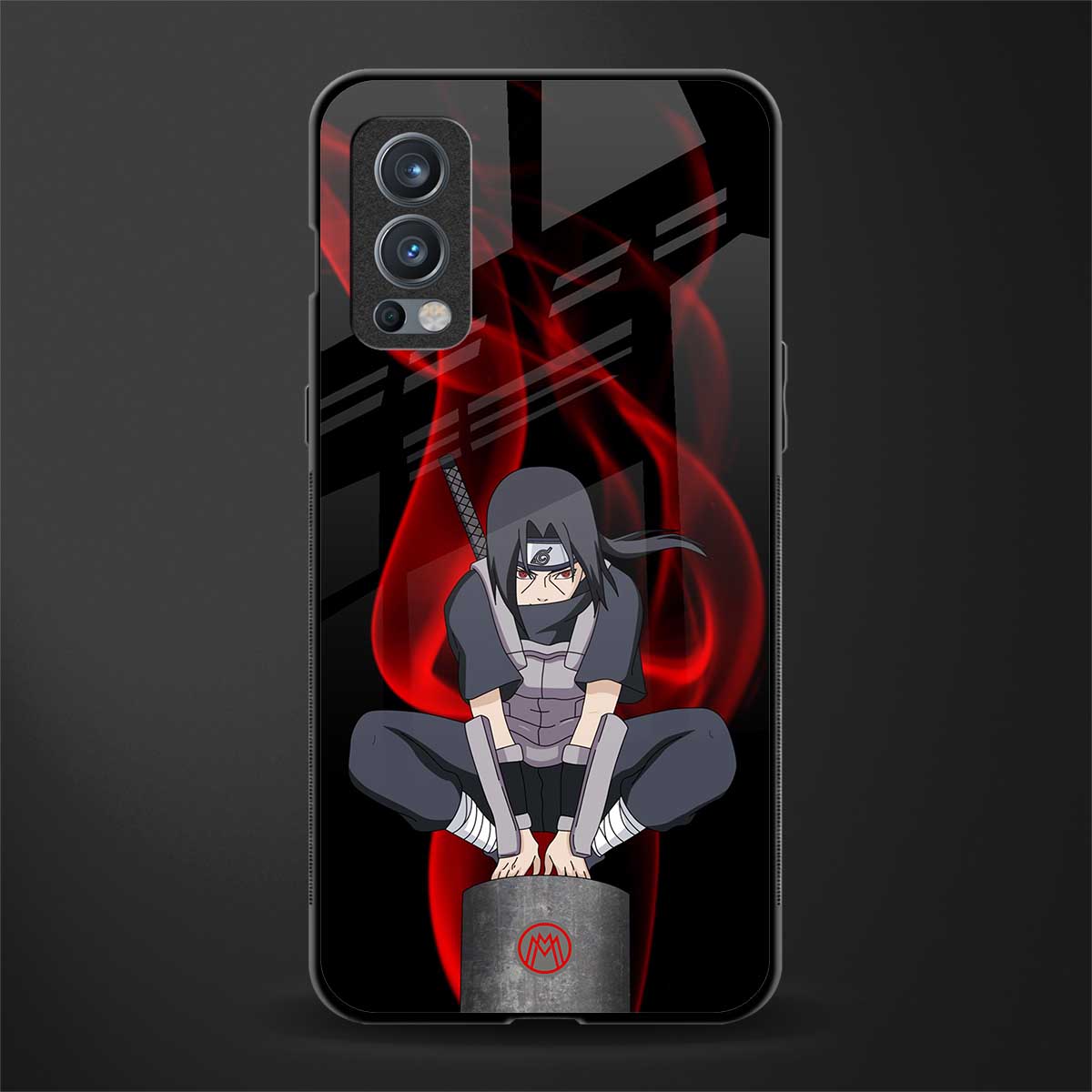itachi uchiha glass case for oneplus nord 2 5g image