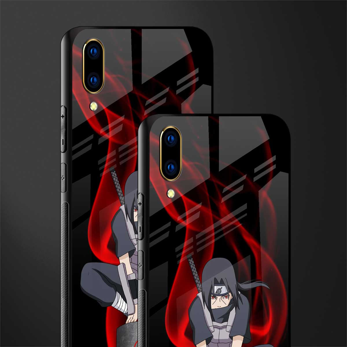 itachi uchiha glass case for vivo v11 pro image-2