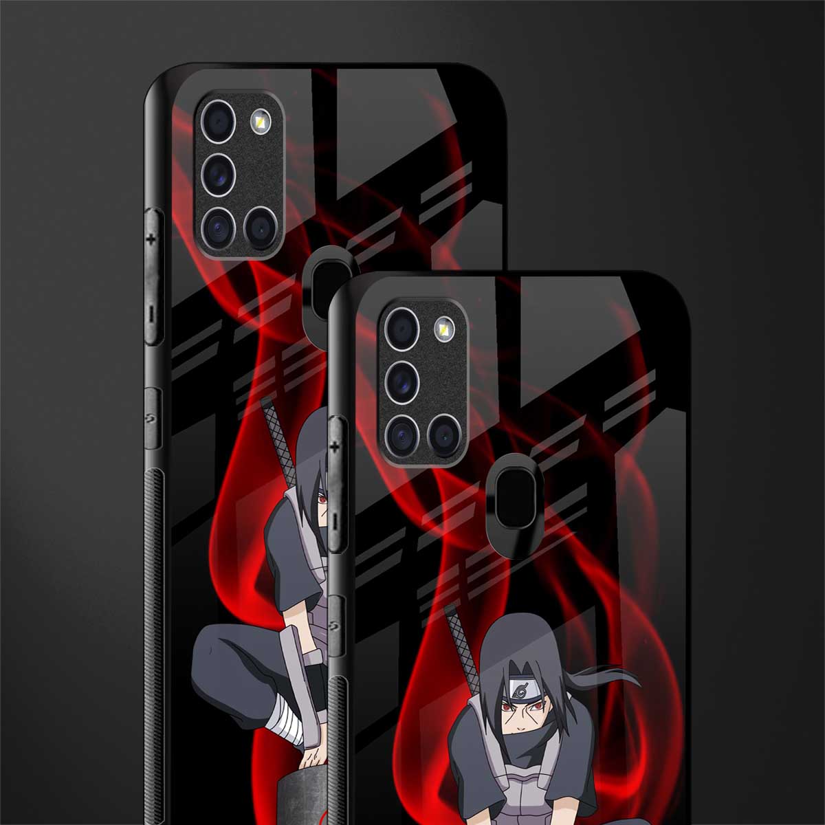 itachi uchiha glass case for samsung galaxy a21s image-2