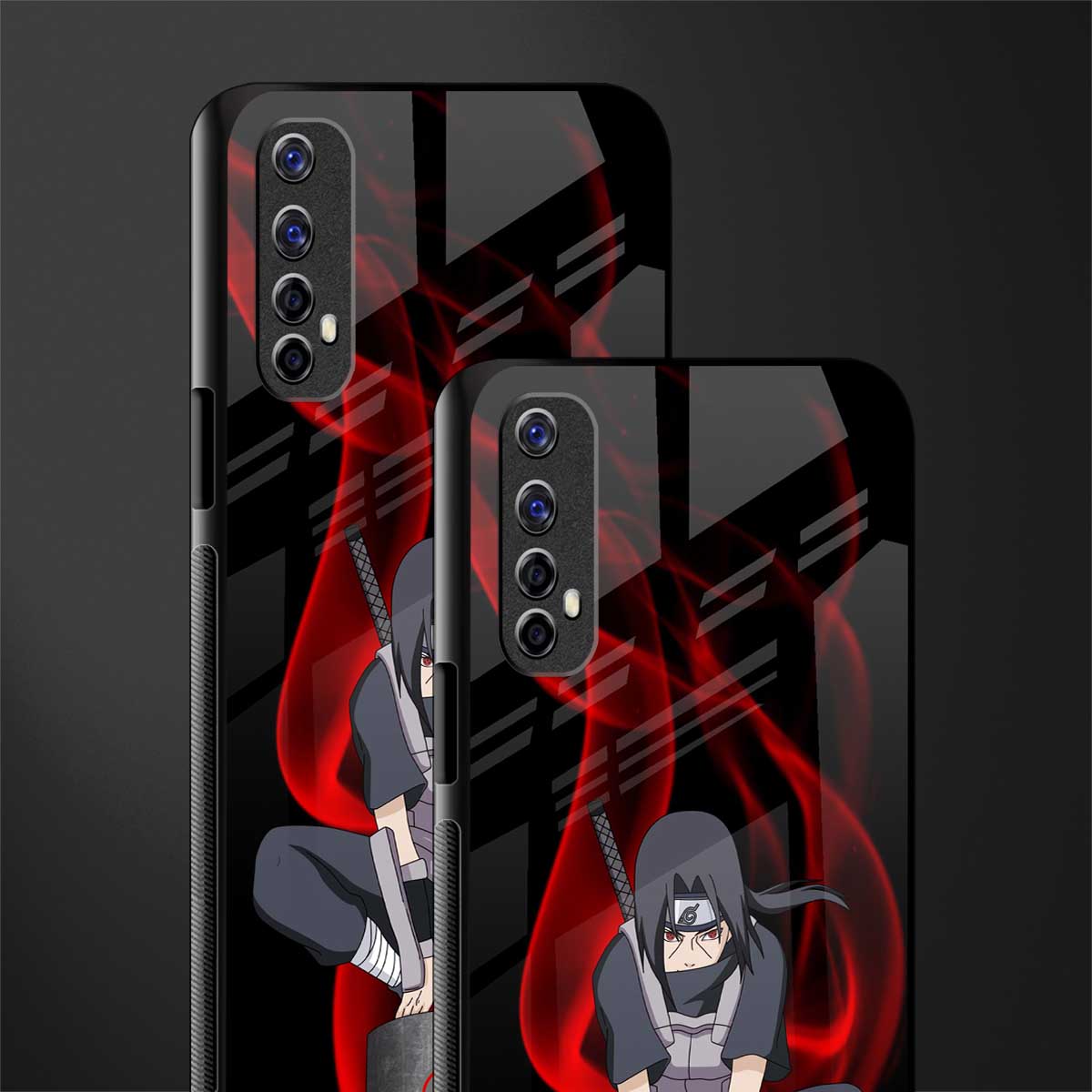 itachi uchiha glass case for realme 7 image-2