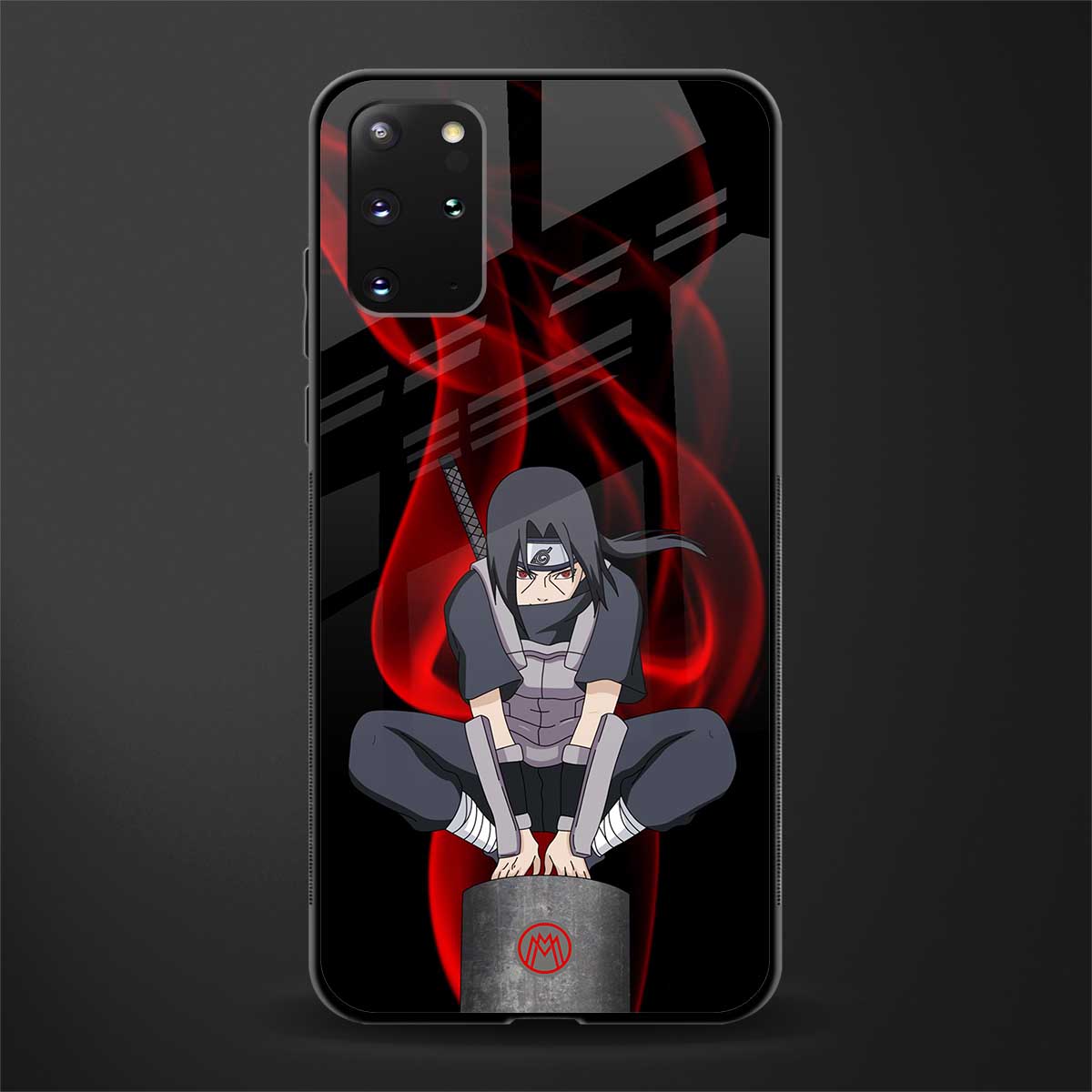itachi uchiha glass case for samsung galaxy s20 plus image