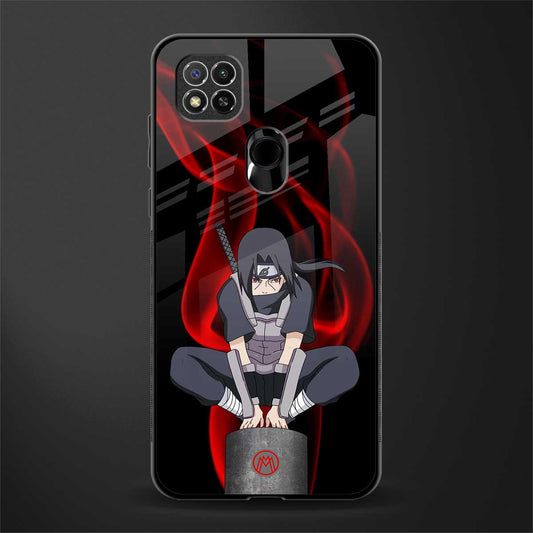 itachi uchiha glass case for redmi 9 image