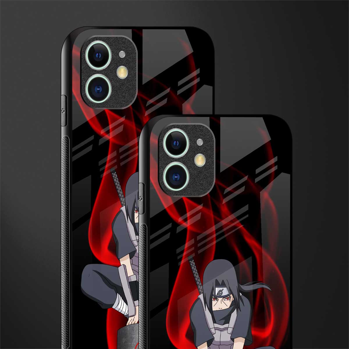 itachi uchiha glass case for iphone 11 image-2