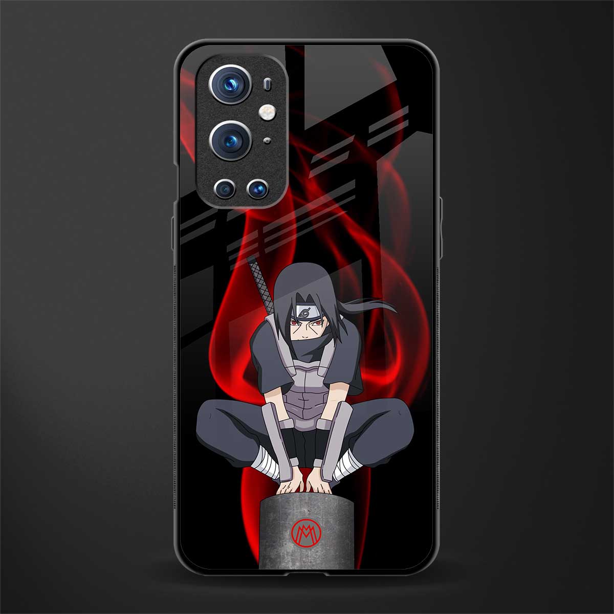 itachi uchiha glass case for oneplus 9 pro image