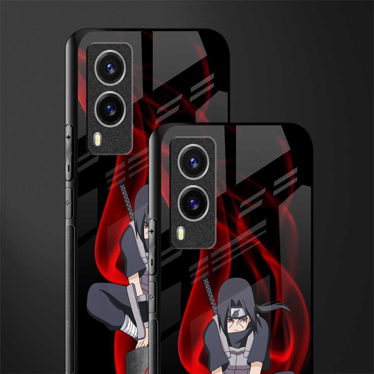 itachi uchiha glass case for vivo v21e 5g image-2