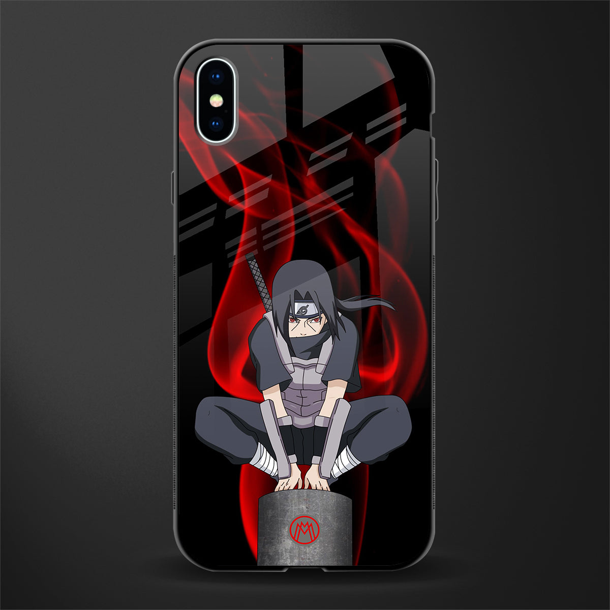 itachi uchiha glass case for iphone xs max image