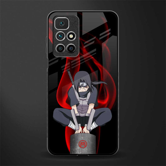 itachi uchiha glass case for redmi 10 prime image