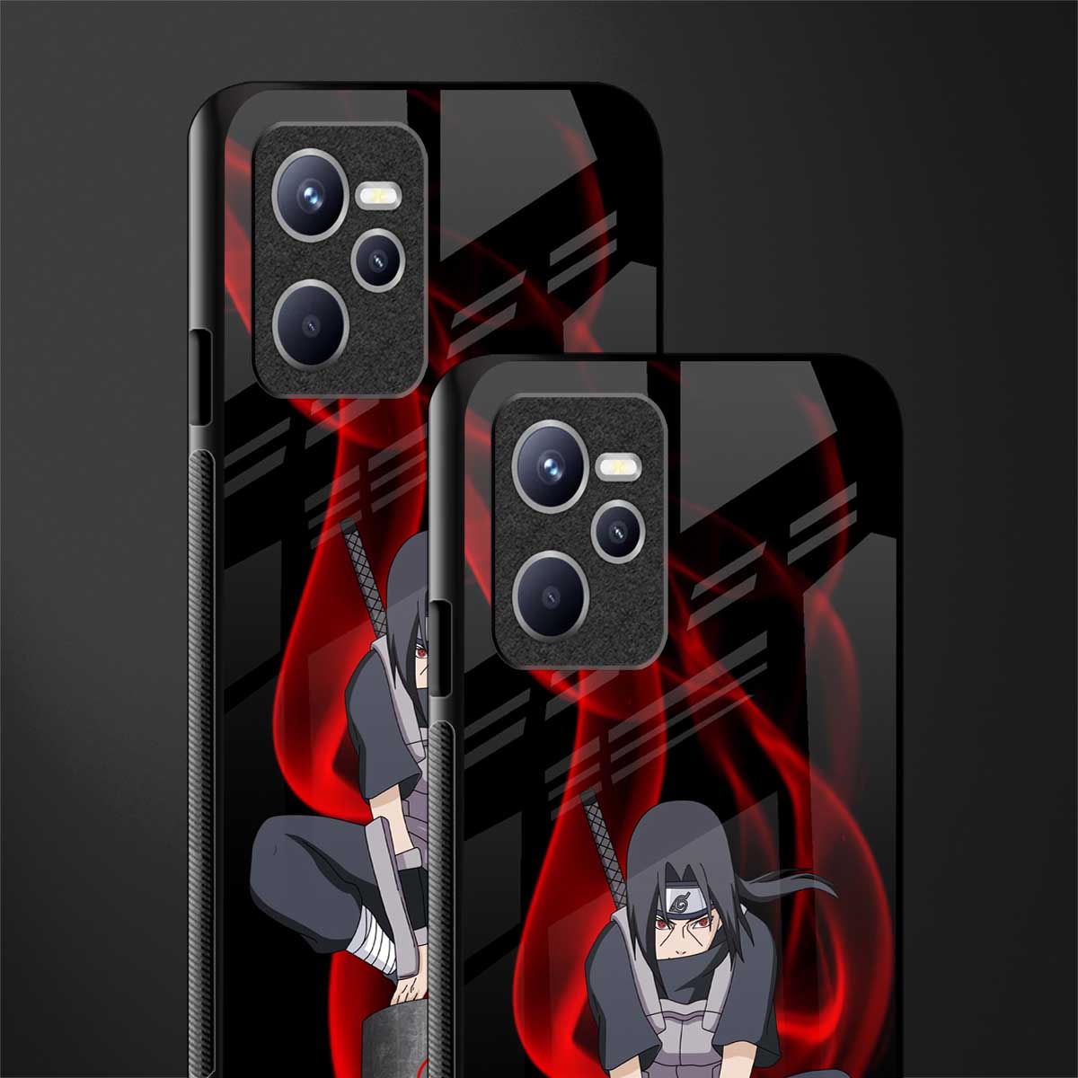 itachi uchiha glass case for realme c35 image-2