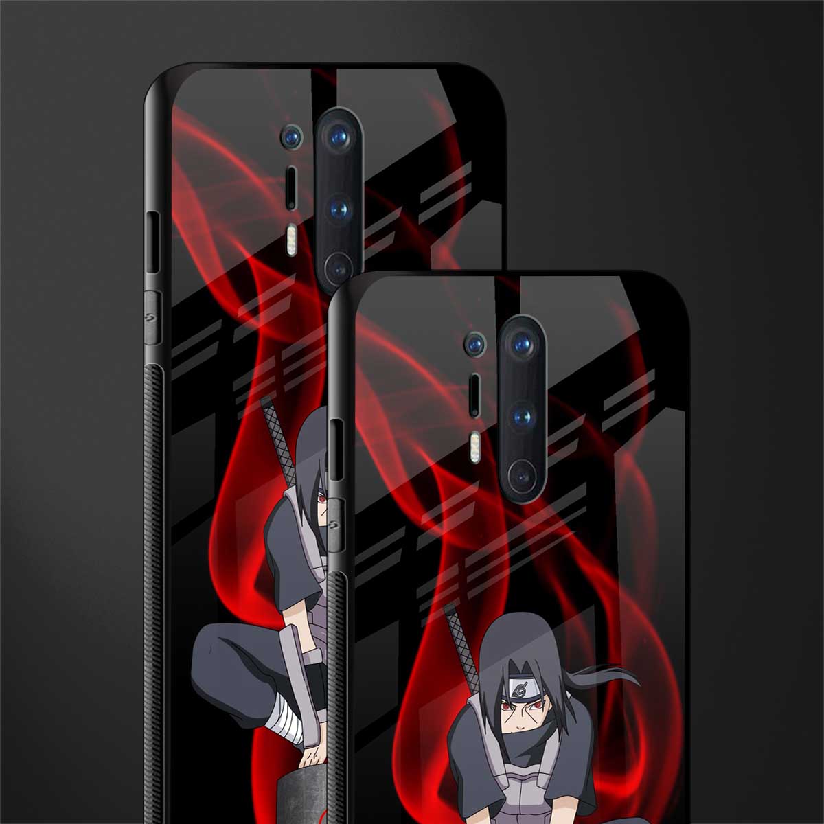 itachi uchiha glass case for oneplus 8 pro image-2