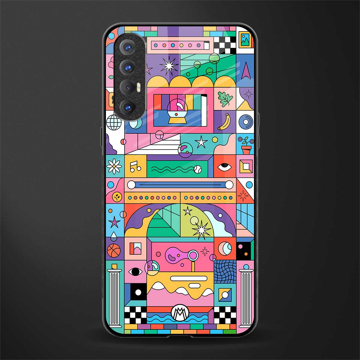 jamie's illustration glass case for oppo reno 3 pro image