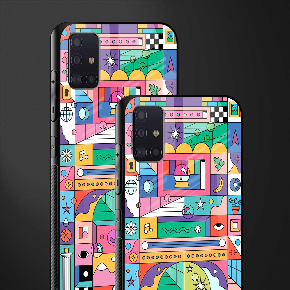 jamie's illustration glass case for samsung galaxy a71 image-2
