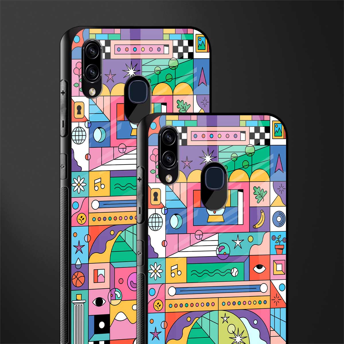 jamie's illustration glass case for samsung galaxy a30 image-2