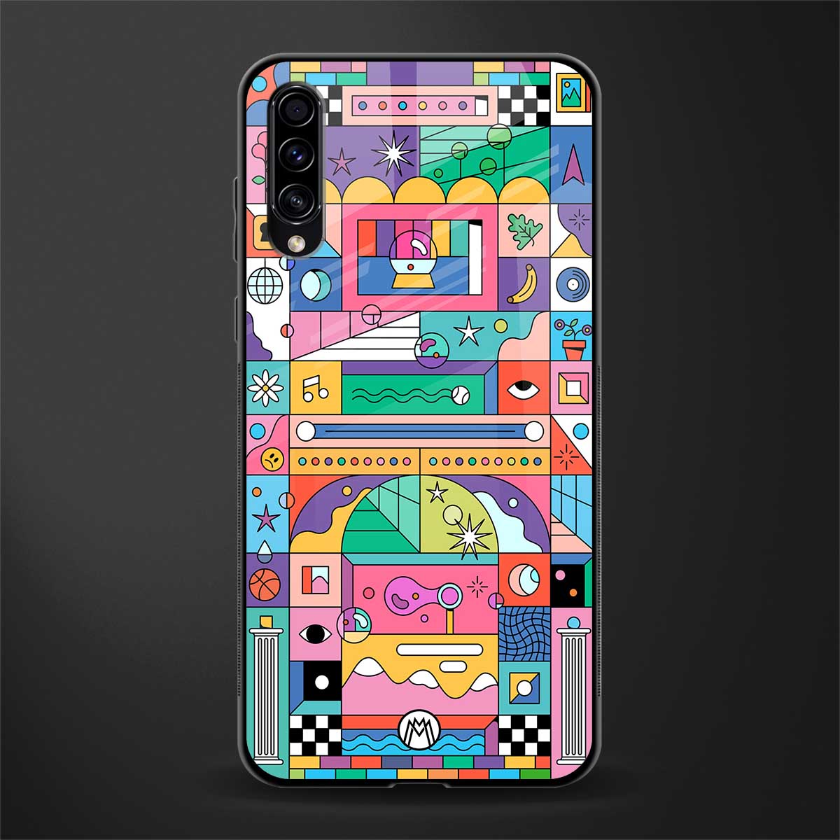 jamie's illustration glass case for samsung galaxy a70 image