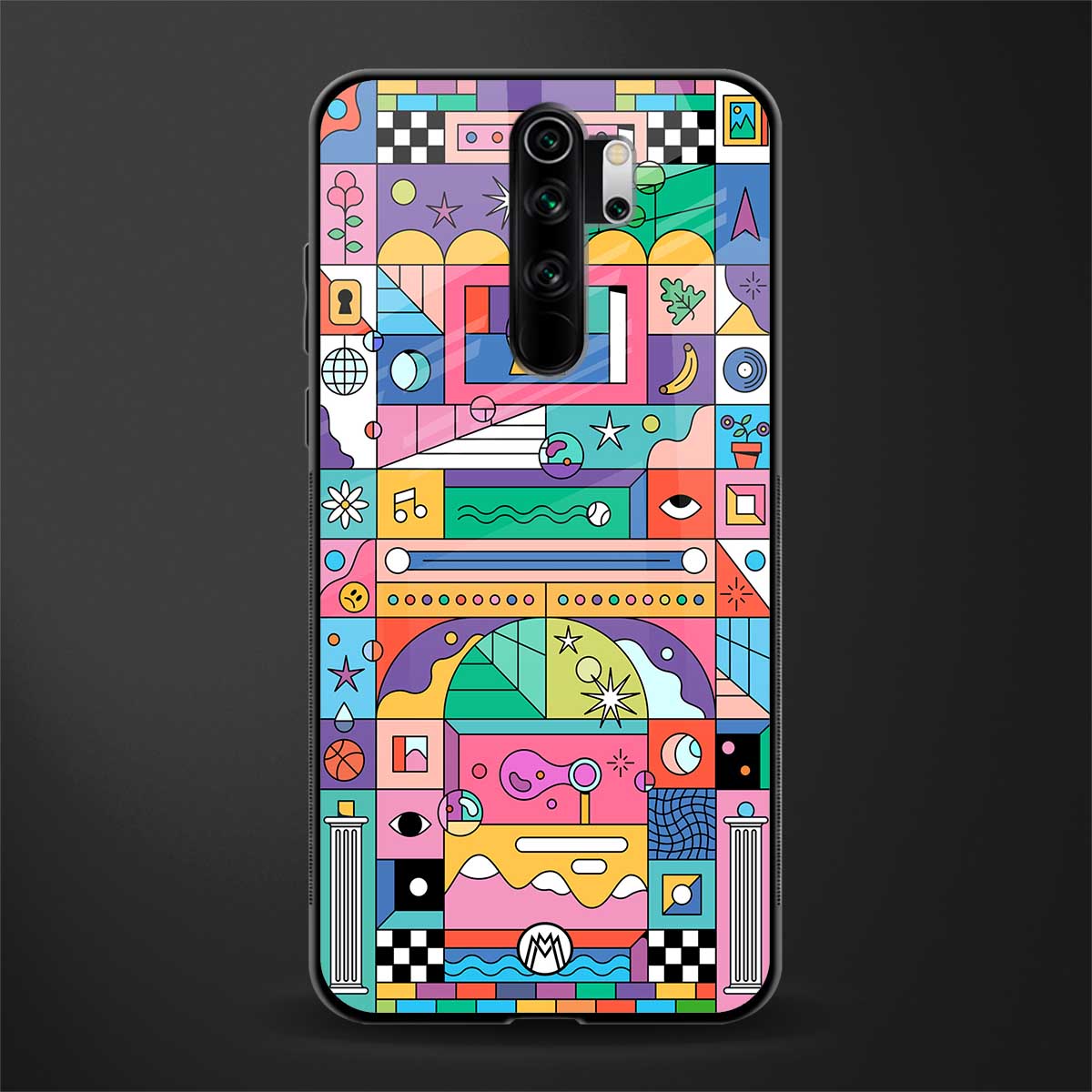 jamie's illustration glass case for redmi note 8 pro image