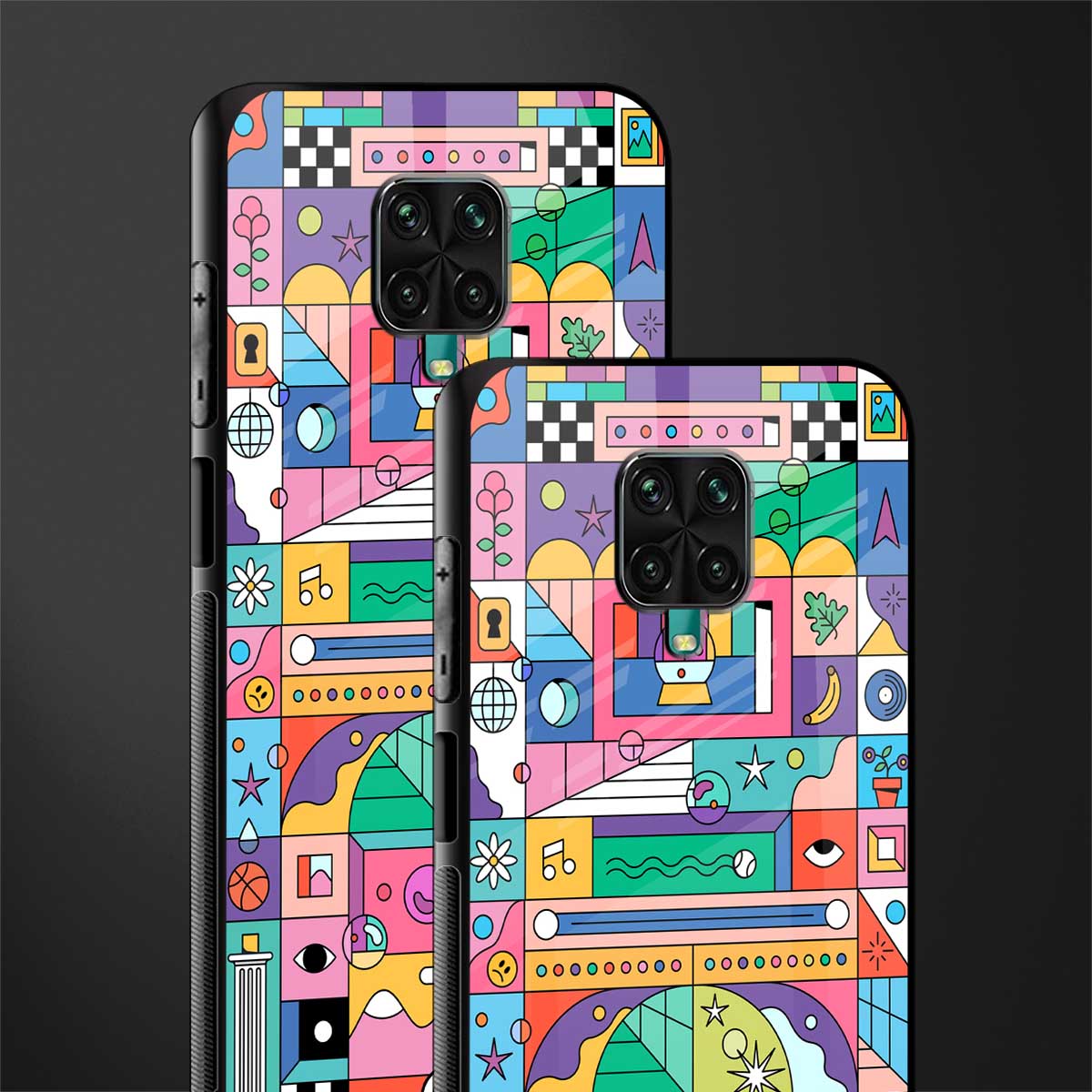 jamie's illustration glass case for poco m2 pro image-2