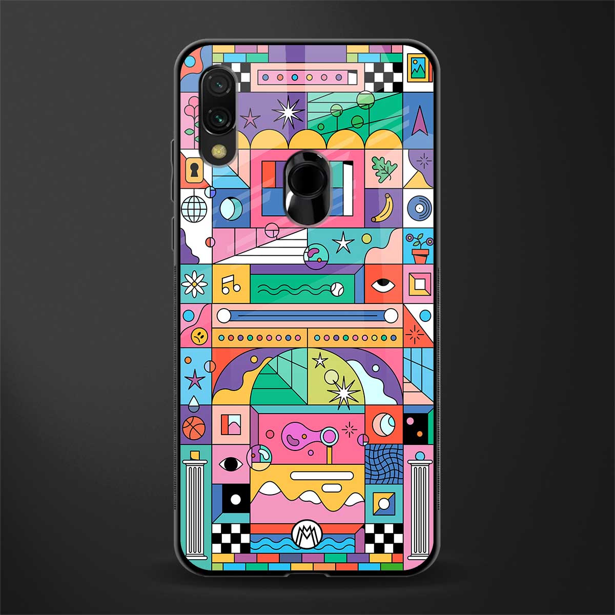 jamie's illustration glass case for redmi y3 image