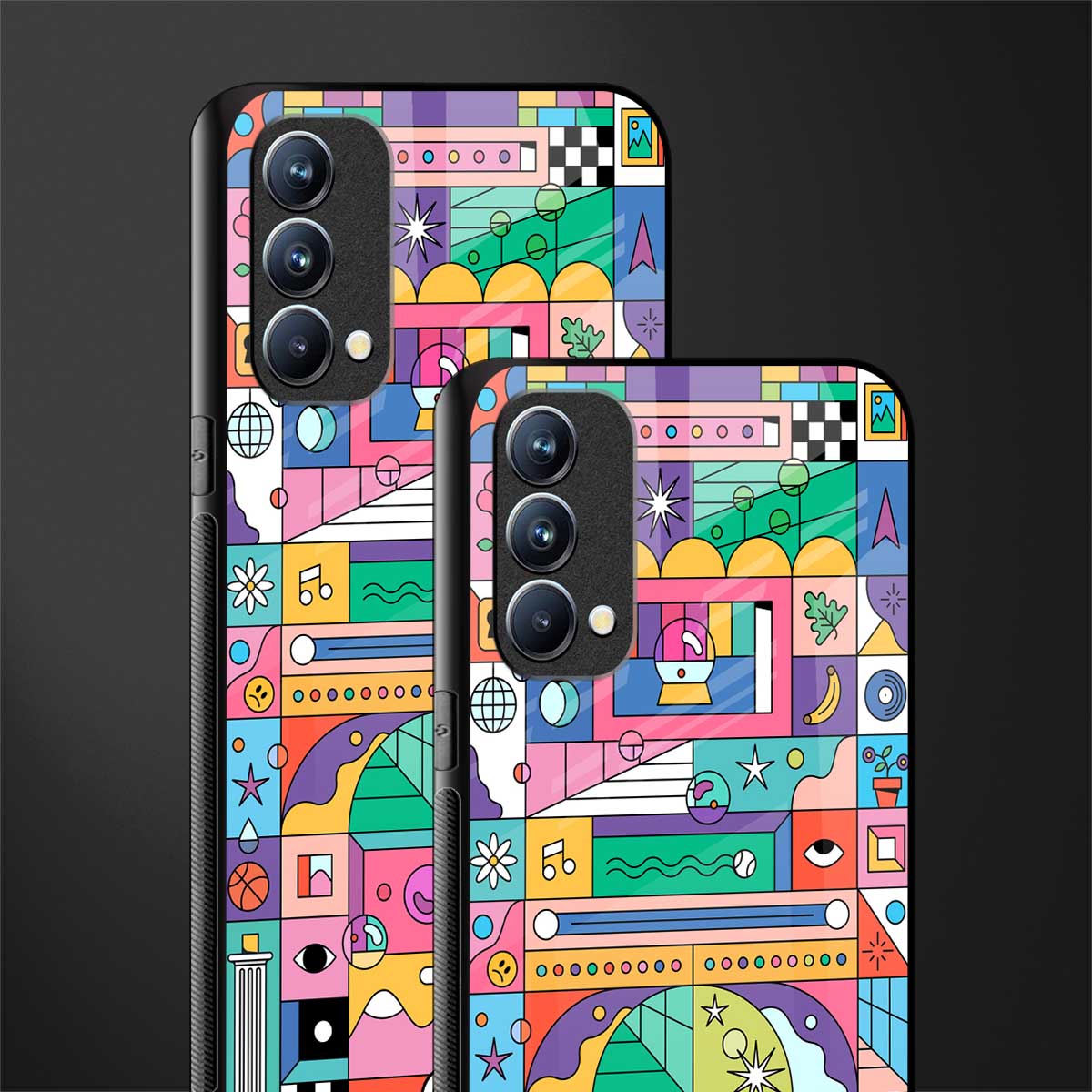 jamie's illustration glass case for oppo f19 image-2