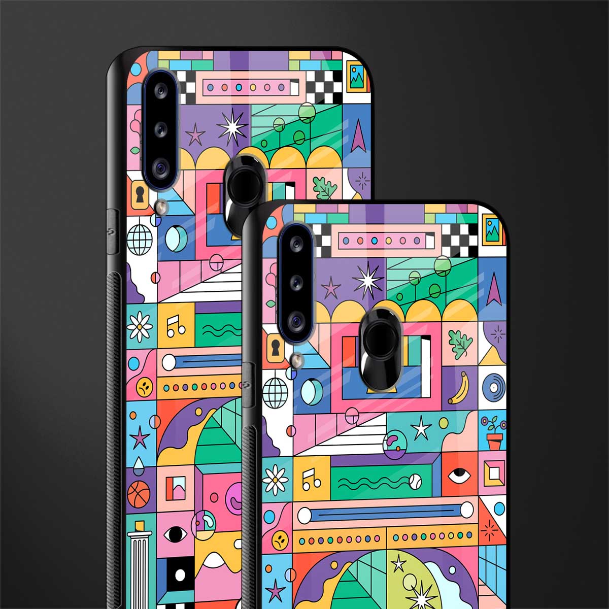 jamie's illustration glass case for samsung galaxy a20s image-2
