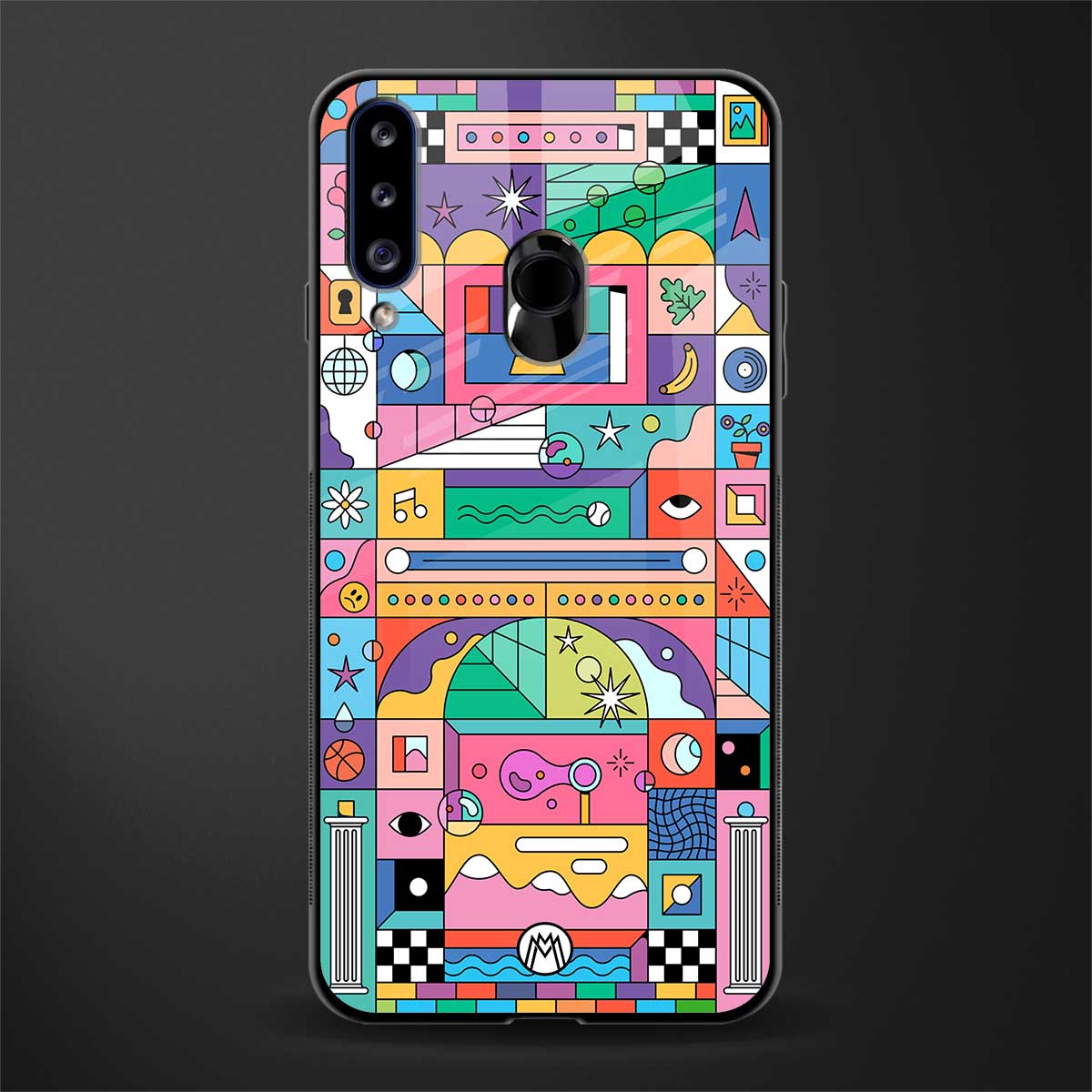 jamie's illustration glass case for samsung galaxy a20s image