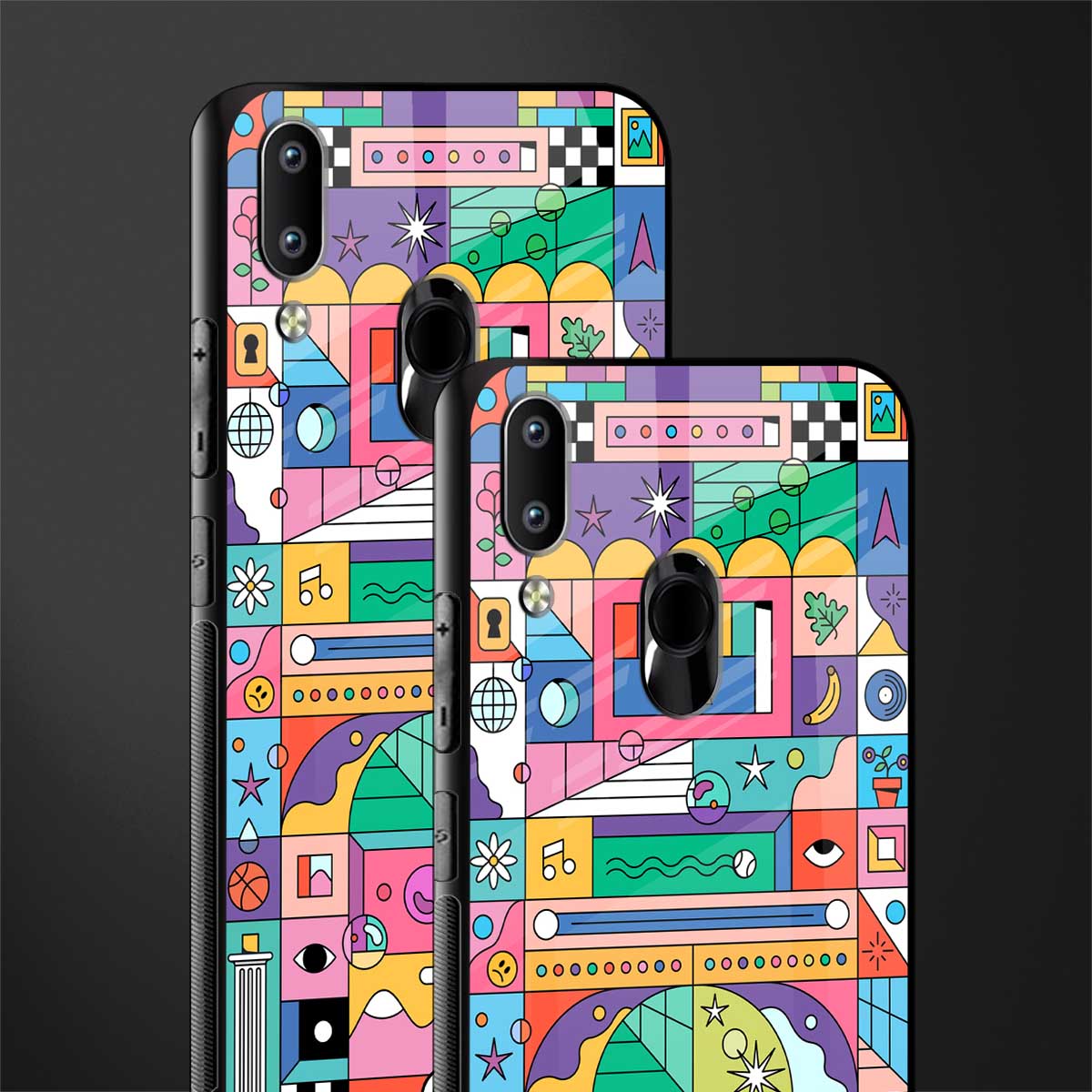 jamie's illustration glass case for vivo y91 image-2