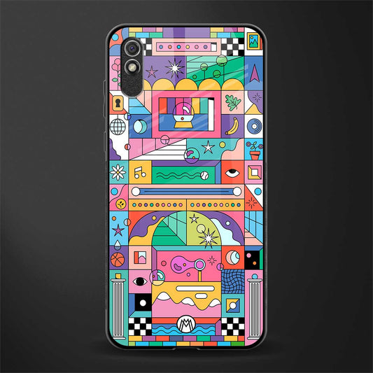 jamie's illustration glass case for redmi 9a image