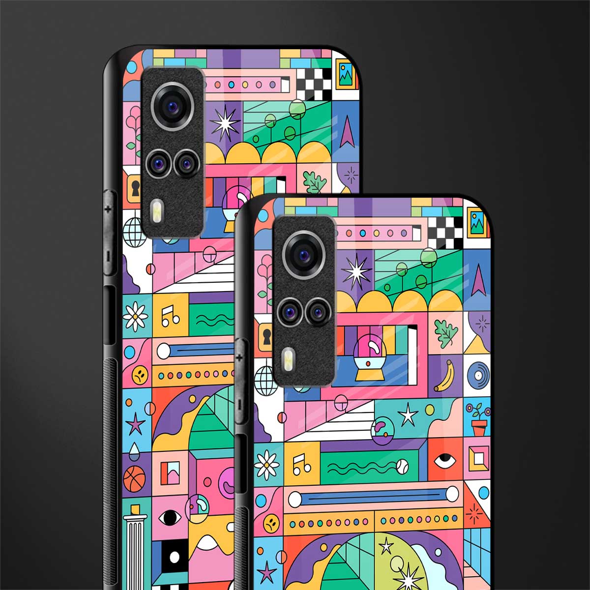 jamie's illustration glass case for vivo y51 image-2