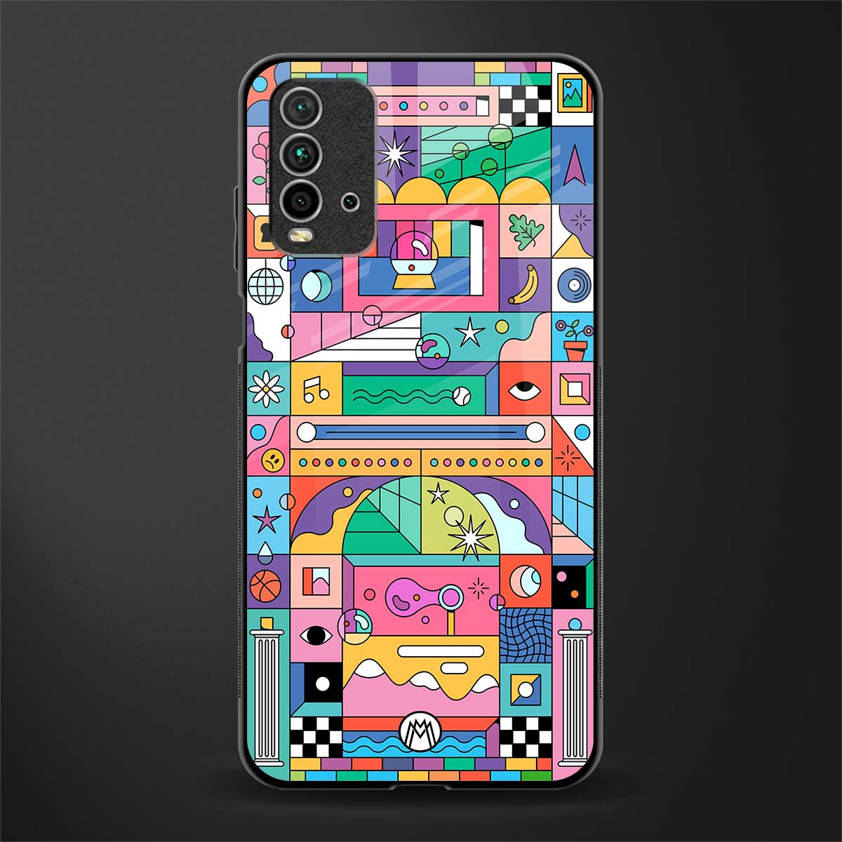 jamie's illustration glass case for redmi 9 power image