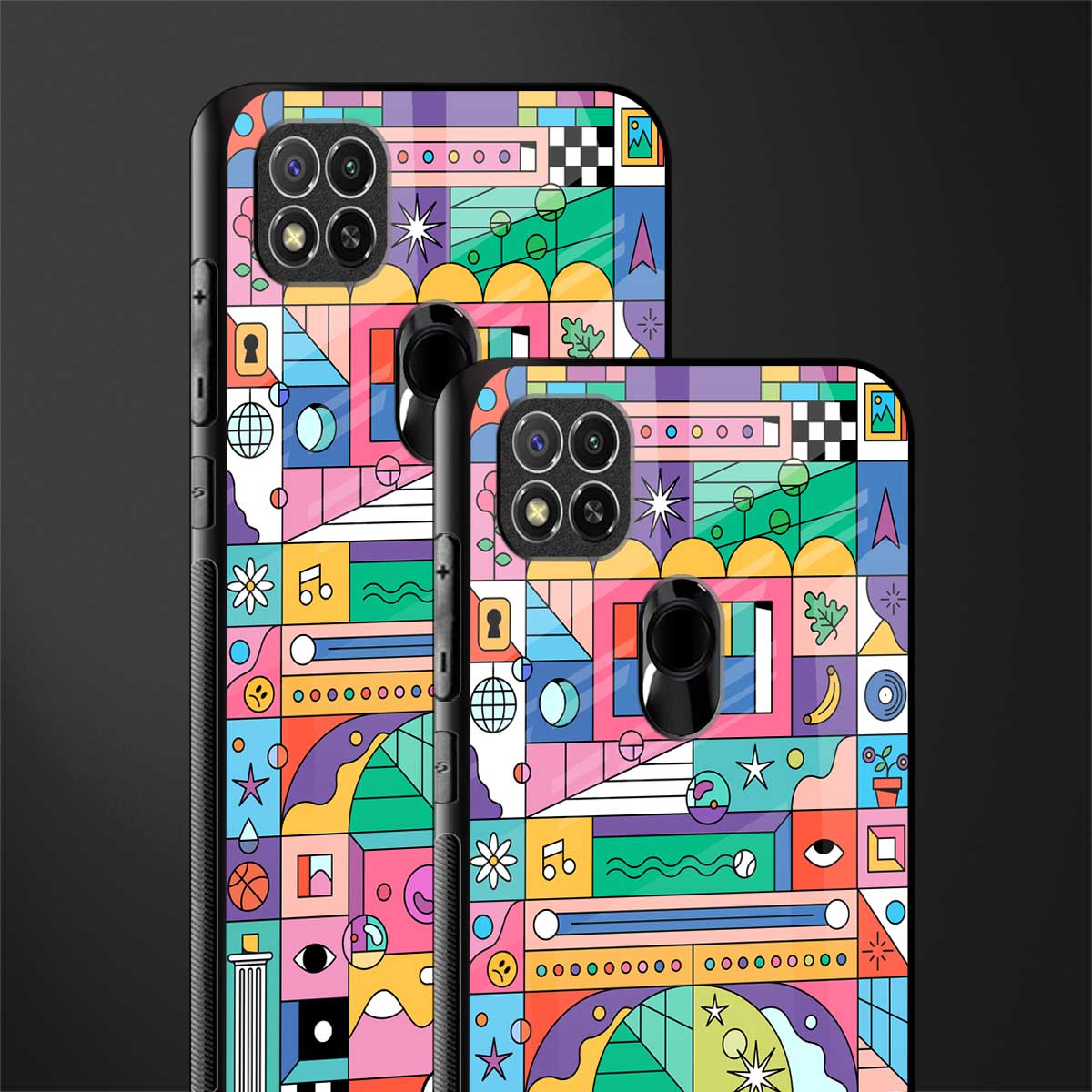 jamie's illustration glass case for redmi 9 image-2