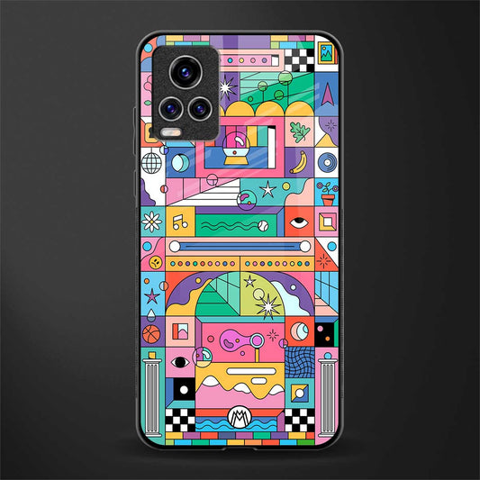 jamie's illustration glass case for vivo v20 pro